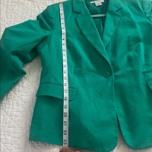 Liz Claiborne Emerald Green Blazer - Picture 5 of 6